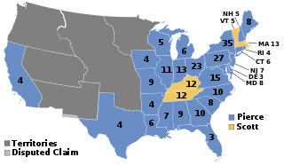 1852 election map