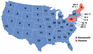 1932 election map