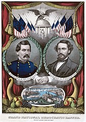George McClellan (P) & George Pendleton (VP)