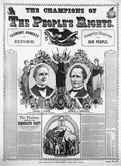 An image showing Samuel Tilden for president and Thomas Hendricks for vice president