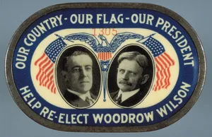 1916 Democratic campaign button