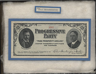 Progressive ticket 1912