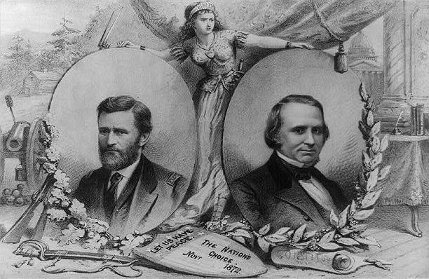 Image showing Ulysses Grant for president and Henry Wilson for vice president