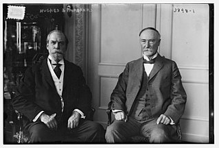 Charles Hughes and Charles Fairbanks sitting together