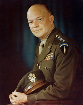 Eisenhower during World War II, in 1944