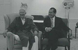 Last photo of Eisenhower with president Nixon, two months before his death