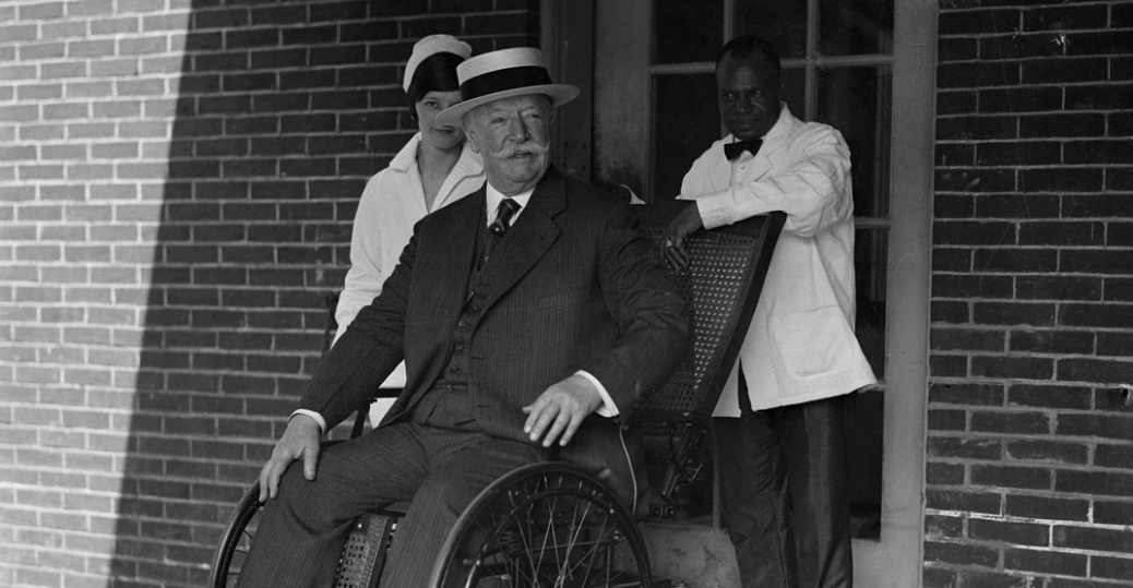 An aged Taft, showing his weight loss